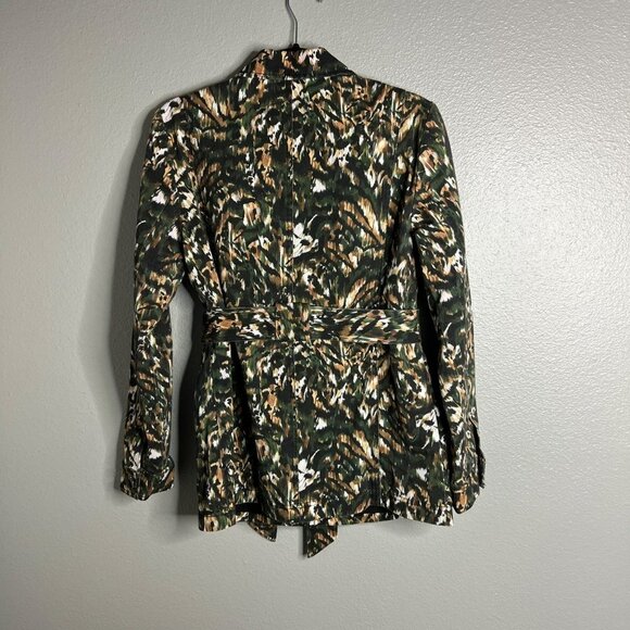 Ted Baker Inniza Urban Printed Cargo Jacket Size 1 US Size XS Earth Tones NWT - Picture 10 of 13
